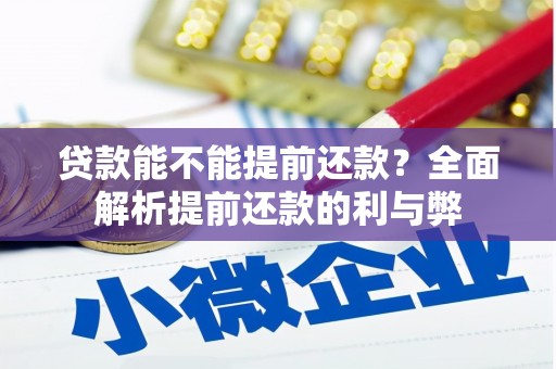 原阳贷款能不能提前还款？全面解析提前还款的利与弊