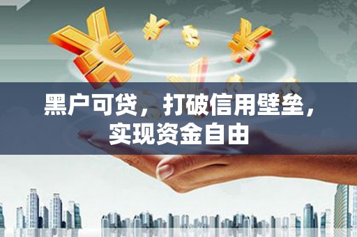 原阳黑户可贷，打破信用壁垒，实现资金自由
