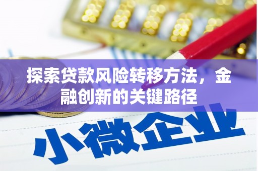 原阳探索贷款风险转移方法，金融创新的关键路径