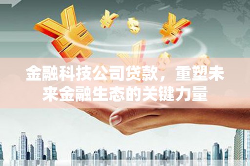 原阳金融科技公司贷款，重塑未来金融生态的关键力量