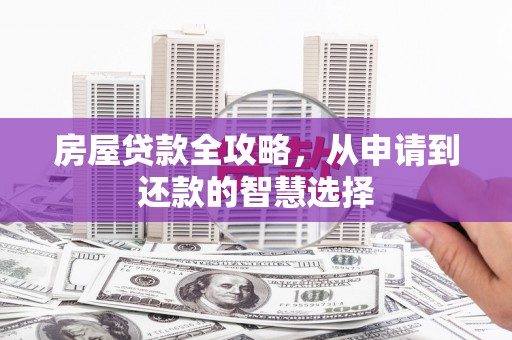 原阳房屋贷款全攻略，从申请到还款的智慧选择
