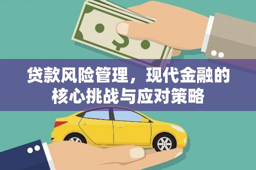 原阳贷款风险管理，现代金融的核心挑战与应对策略